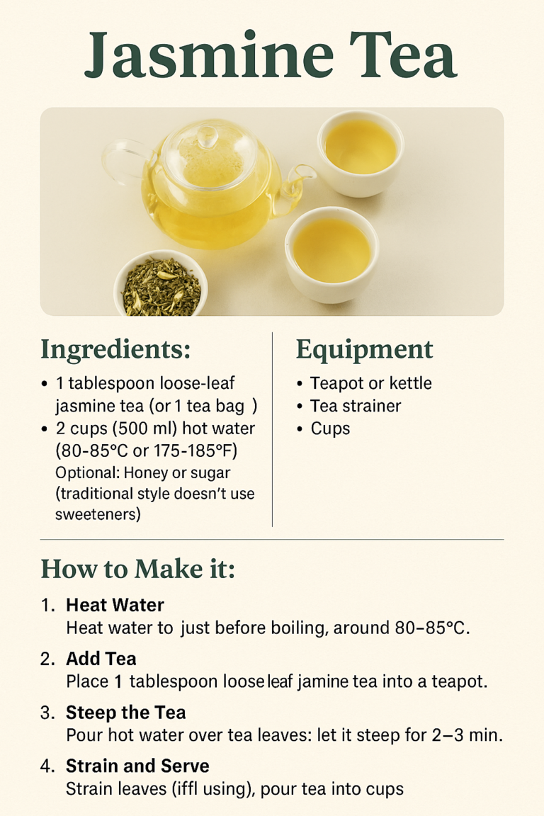 Receipe of jasmine Tea